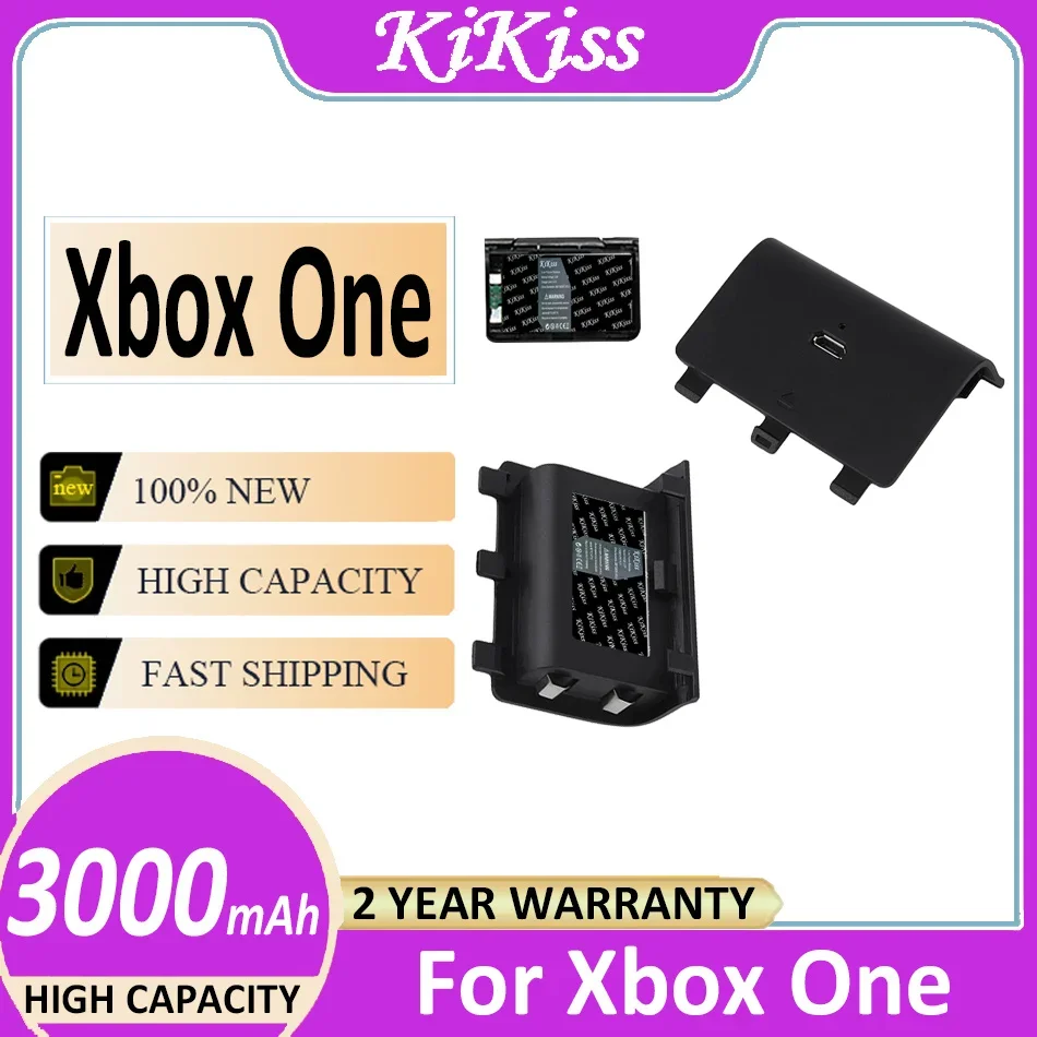 Batteria Kikiss 3000Mah Per Controller Wireless Microsoft Xbox One Gamepad Joypad Bateria