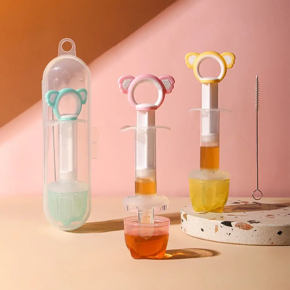 Medicator Dropper With Measuring Cup Baby Medicine Feeder Cartoon Koala Utensils Baby Syringe Feeder Newborn Feeding Bottle new infant medicine feeder anti choking dropper medicine feeding artifact needle tube pacifier type water feeder