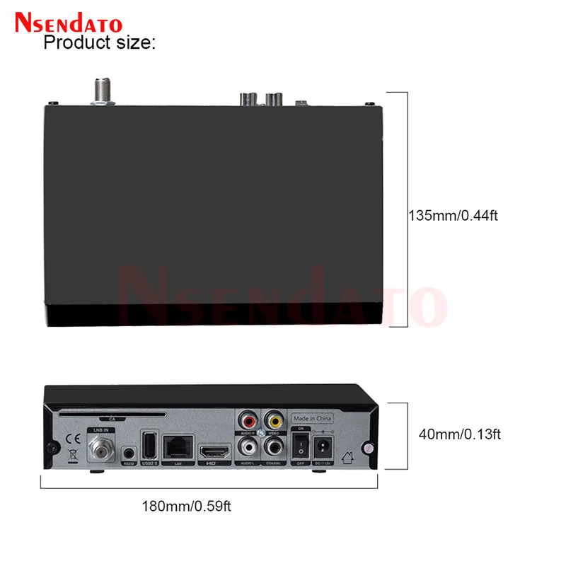 Freesat V8X II DVB-S2X/S2/S Satellite TV Receiver Decoder With 2Gb RAM Support DiSEqC1.0-1.3 7-Day EPG Built-in WIFI Dongle