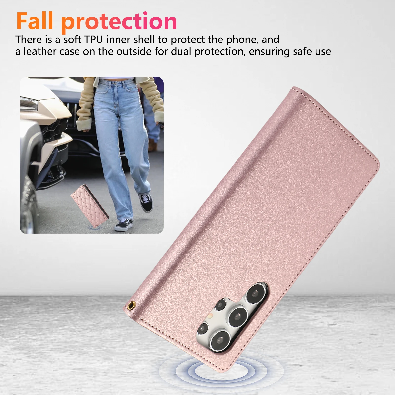 Funda tipo libro magnética para samsung galaxy con tarjetero_voghion.com