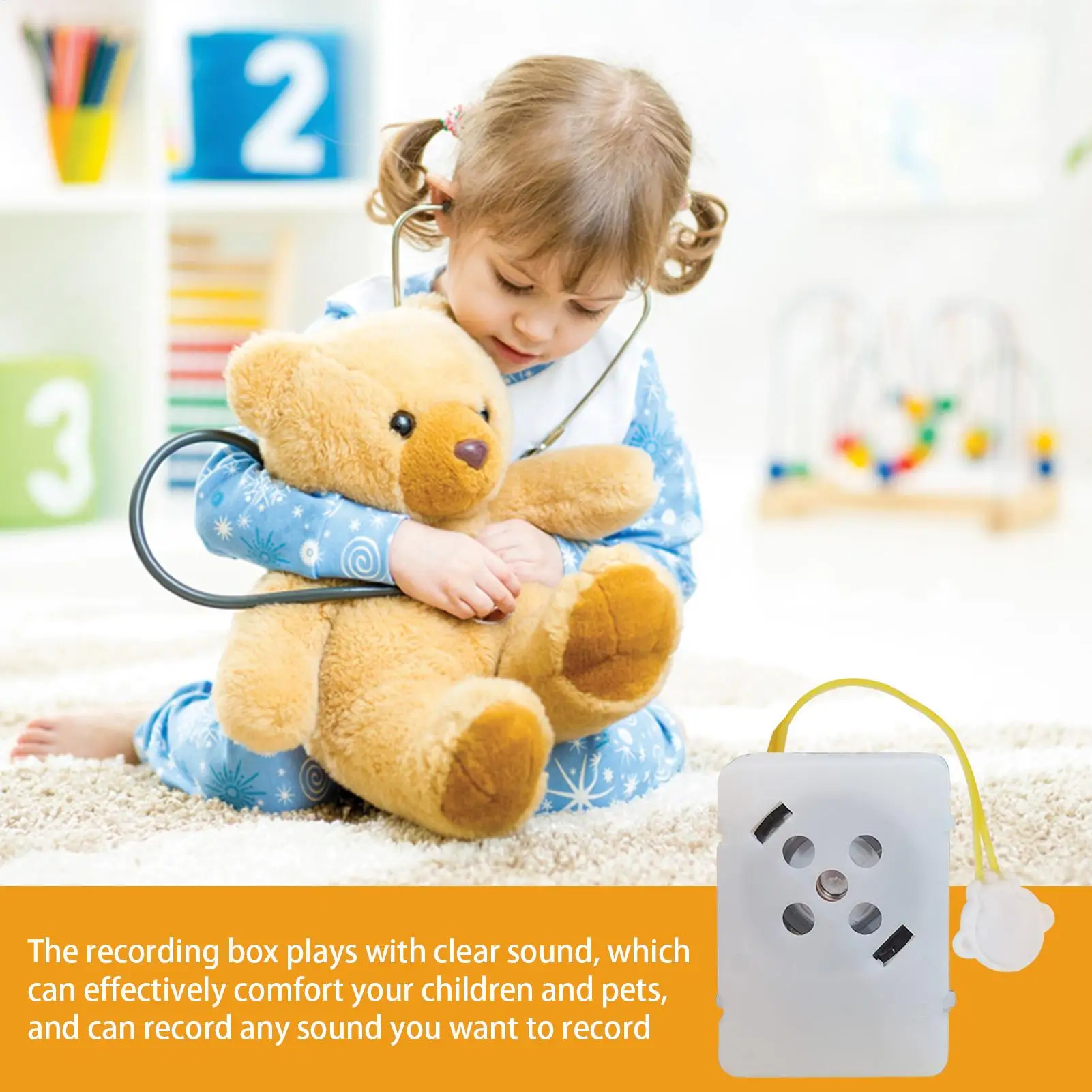 Stuffed Animal Sound Recorder Sound Module Plush Toy Voice Message Recorder Device Recording Device With Clear Voice Box - 6
