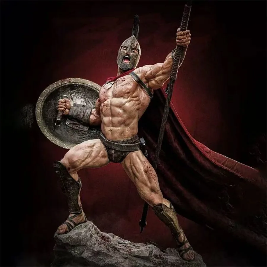 1/24 스케일 수지 그림 조립 모델 키트 LEONIDAS 스파르타 전사의 왕 취미 미니어처 조립되지 않은 도색되지 않은 디오라마 장난감
