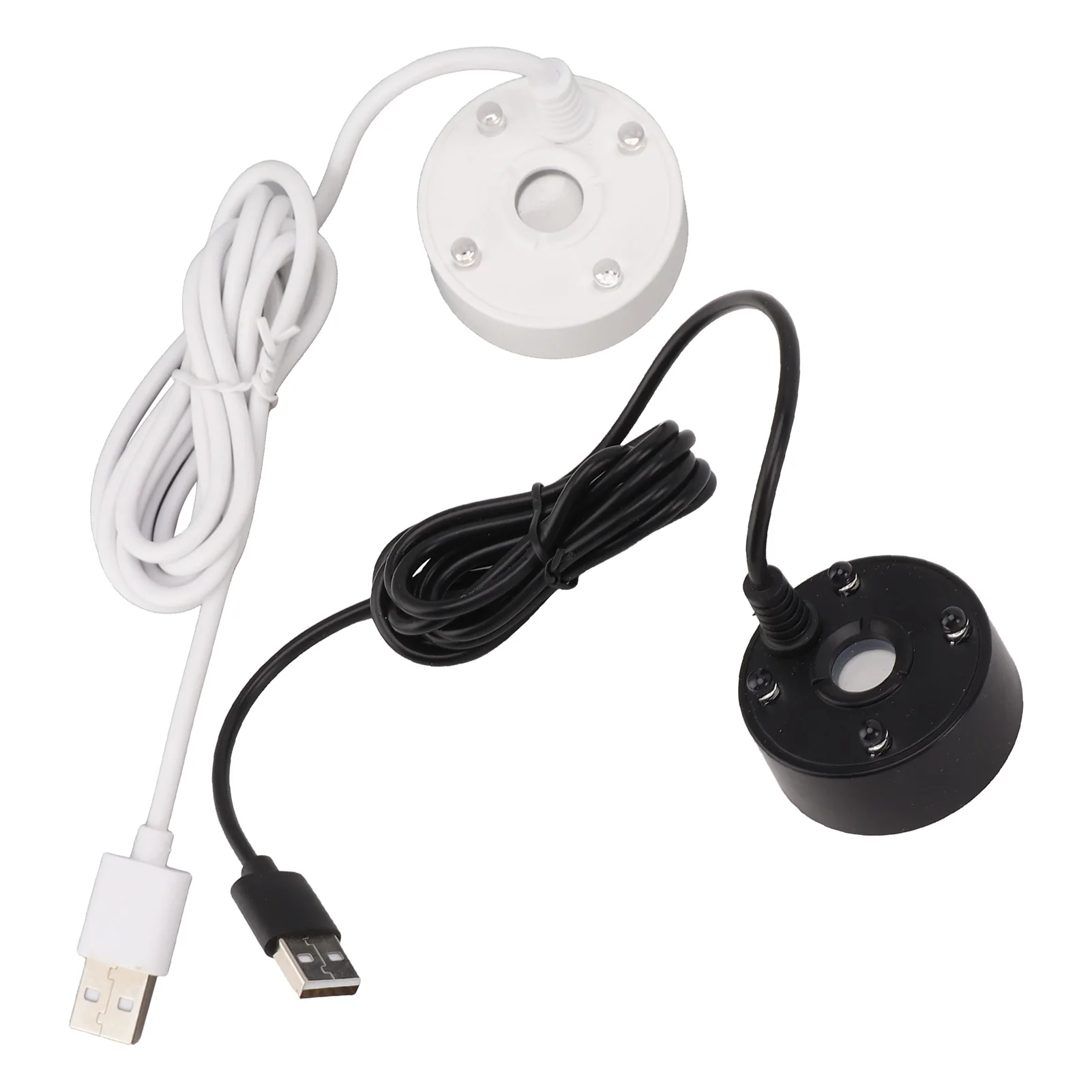 Mist Maker Fogger Mist Maker USB Colorful LED Lights 5V  Sound Fountain Atomizer for Pond Rockery Fish  Sink Mist Maker 4