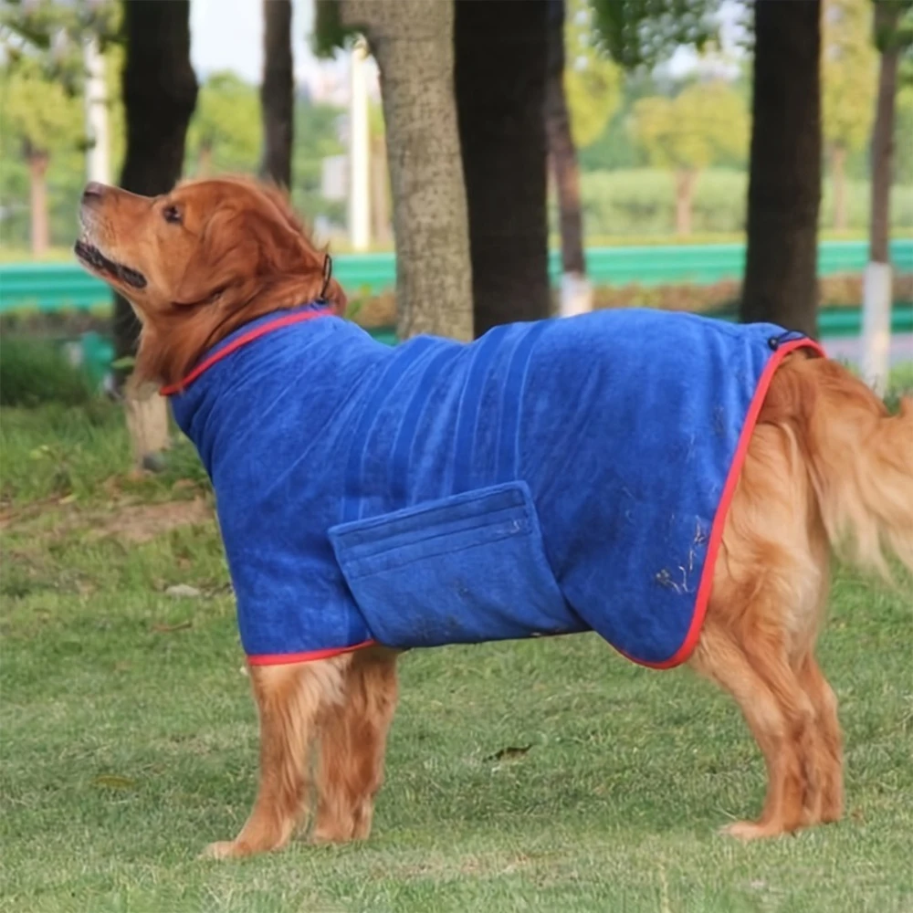 

Dog Bathrobe Clothes Quick-drying Microfiber Pet absorbent bathrobe For Small and medium Large Dogs Shower Dry Towel Coat New