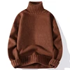 New Turtleneck Sweater Men Pullover Casual Solid Color Knitted Black Sweater Fashion Autumn Winter Men Clothing 2023 Sweater Man 1