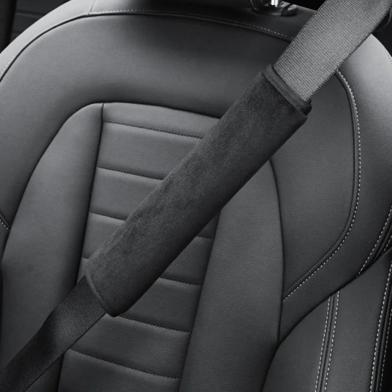 Universal Car Seat Belt Cover Adjustable Plush Car Safety Belt Cover Shoulder Pad Kids Child Adults Interior Accessories seat belt covers car seat belt accessory car accessories