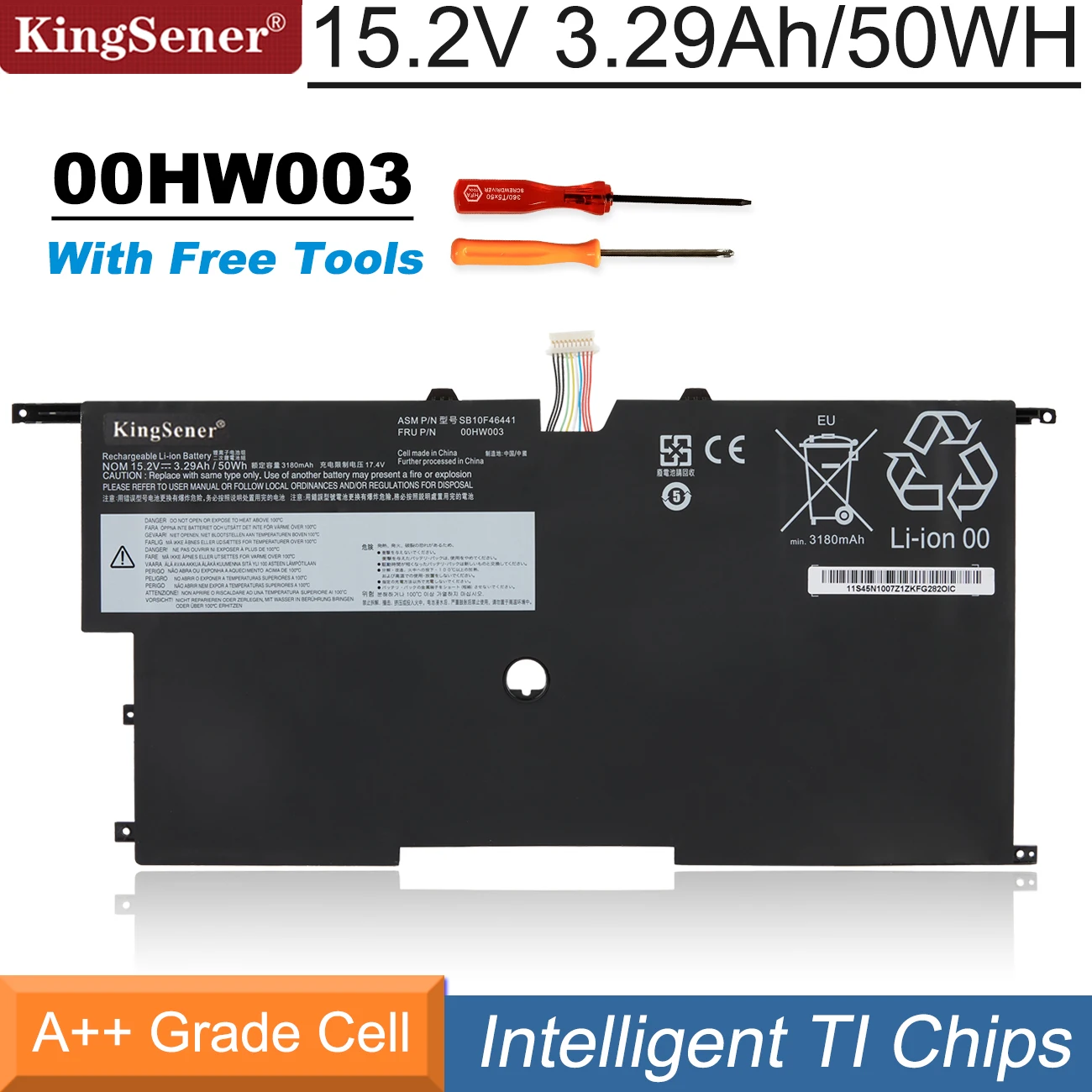 E ERSY 00HW003 Battery Fit For Lenovo ThinkPad X1 Carbon Gen 3 3rd 2015, SB10F46440