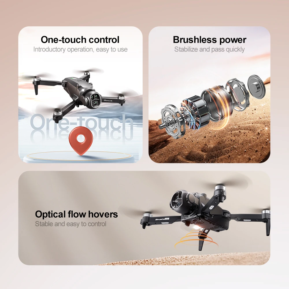 Drone Selfie de Poche M7 Noir - Caméra HD, Pliable, Cadeau