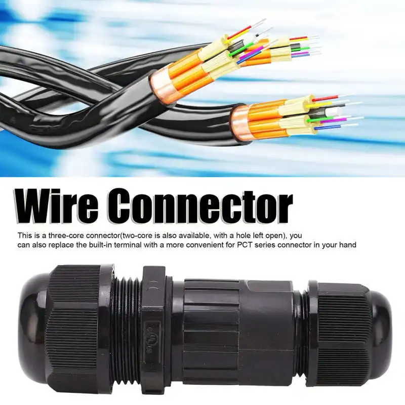 

Wire Connector IP68 Waterproof PA66 Flame Retardant 1to2 WiretoWire Accessories CDF100/3T Screw Compression Type Wire Connector