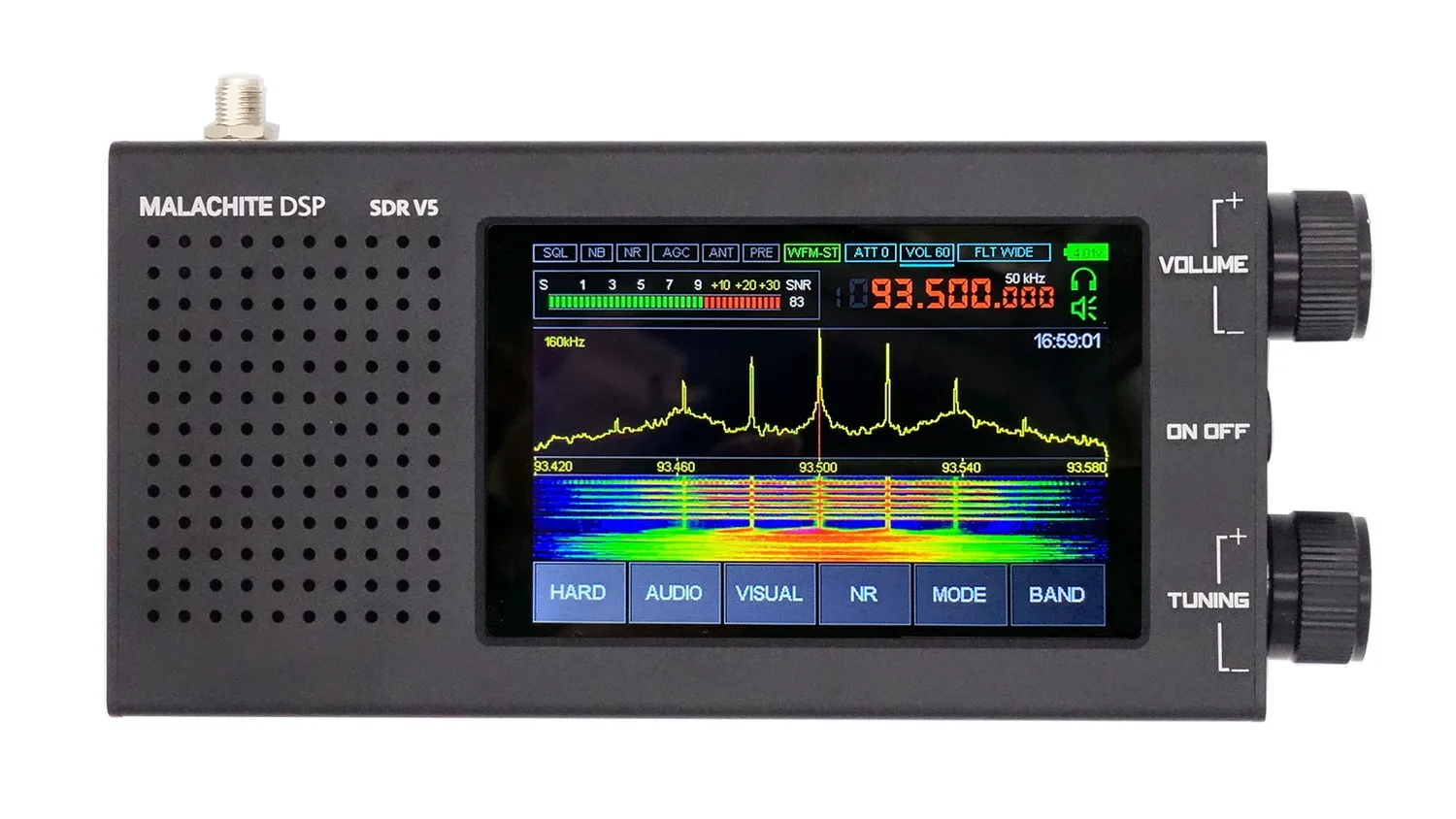MALACHITE DSP SDR V5 美品　sdr dspラジオ Malachite V5 DSP SDR Receiver 10kHz-2GHz Frequency Range CNC