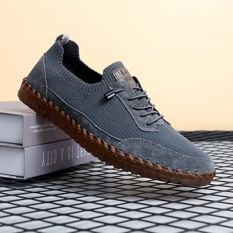 Handmade Mens Walk Running Shoes Versatile Casual Tenis Masculino Breathable Sports Shoes Fashion Mesh Sneakers Treking Footwear 3
