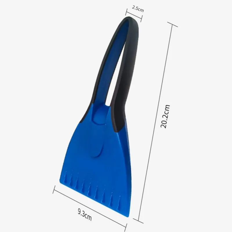 Car Snow Shovel Car Ice Scrapers Silicone Soft Handle Snow Cleaning Tools