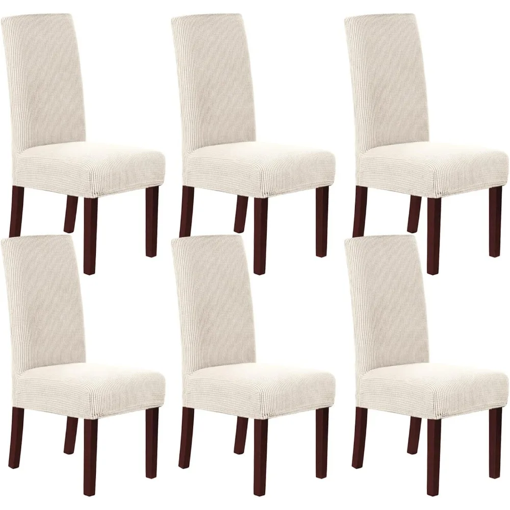 

H.VERSAILTEX Stretch Dining Chair Covers Set of 6 Covers for Dining Room Parsons Slipcover Protectors