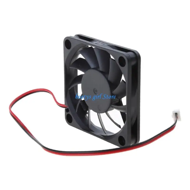 C7AB 12V 2핀 60x60x10mm 컴퓨터 CPU 시스템 슬리브 베어링 냉각 팬 60