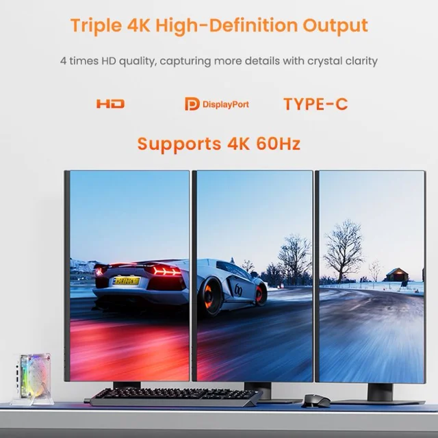 ﻿   GenmachineAMD Ryzen 9 6900HX Mini PC 16G RAM 256G ROM Windows 11 Ryzen WiFi 6 PC de jeu DDR5 4800Mhz bricolage ordinateur de jeu 5