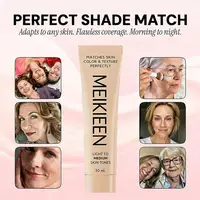 Fond de teint liquide original 30 ml Match Skin Color Foundation MEIKIEEN, texture changeante de couleur, parfait pour les tons de peau clairs à moyens 3