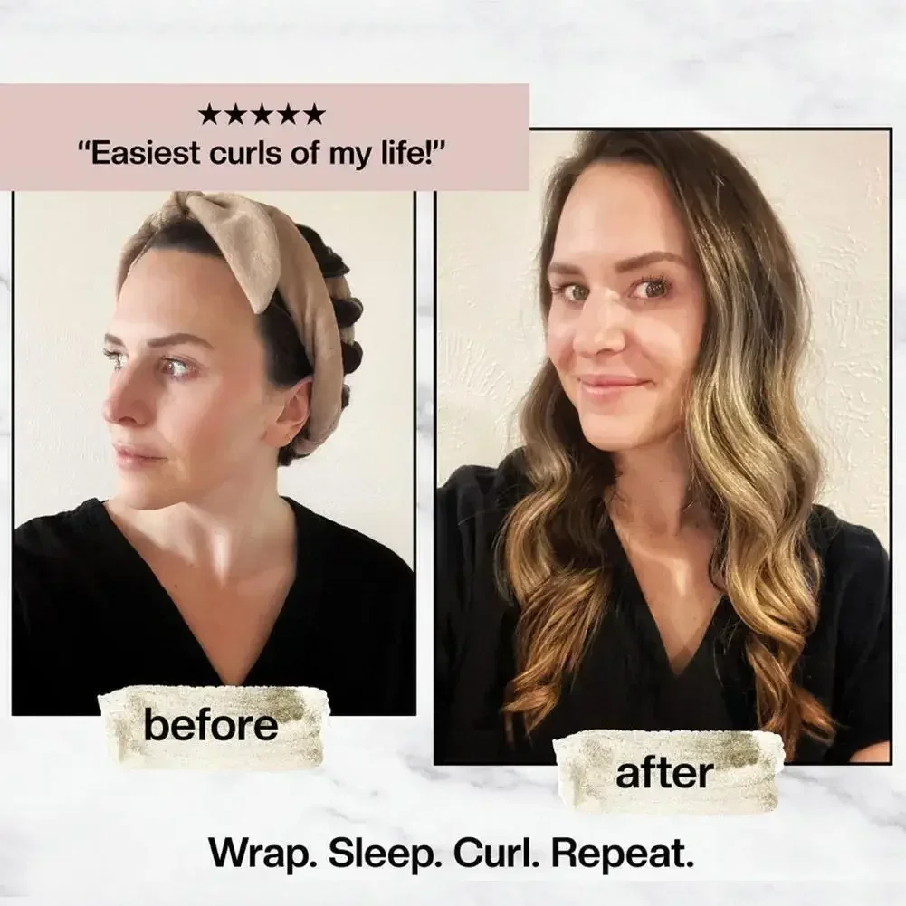 Hair Styling Tools Hair Curling Tools Heatless Curling Rod Headband Hair Rollers