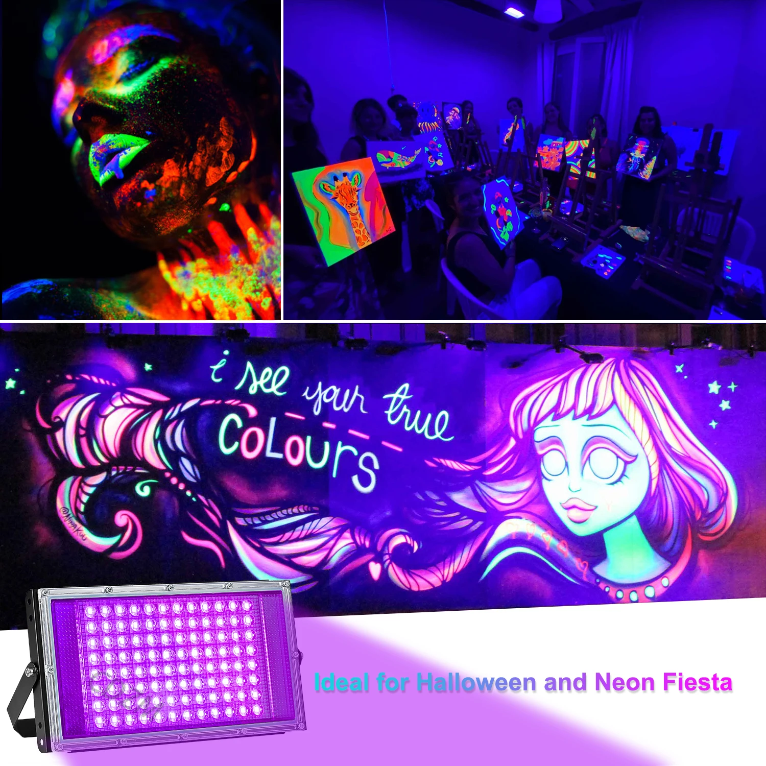 5V USB UV Black Light IP65 Waterproof 395nm led light led stage light mini led stage light for Black Light Party, Lights for Glow Party, Stage Lighting, Halloween