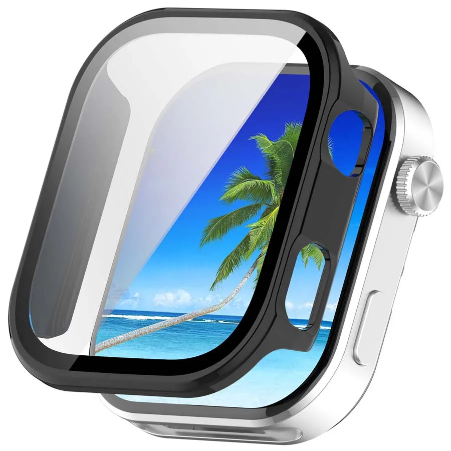 Tempered Glass Screen Protector & Hard PC Protective Bumper