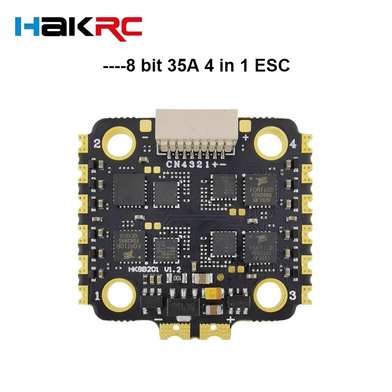 

HAKRC 8BIT 35A 45A BLHeli-S 2-6S 4 в 1 бесщеточный ESC для RC FPV Racing