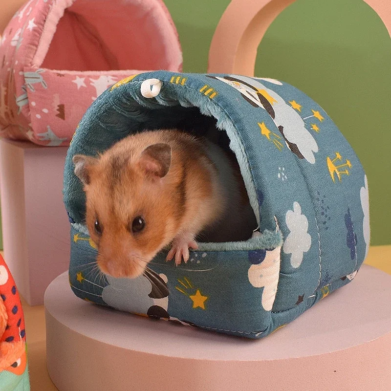 Rodent Hammock Bed Cartoon Rabbit Hammock Guinea Pig Bed Rodent Ferret Hedgehog Chinchilla Hamsters Cage maisons petits animaux Pet Hammock