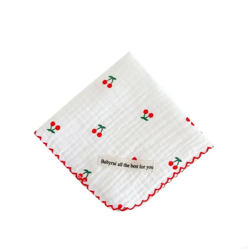D7WF Baby Towel Thick-Layer Handkerchief Drool Bib Burp Cloth Soft Sweat Absorb Towel
