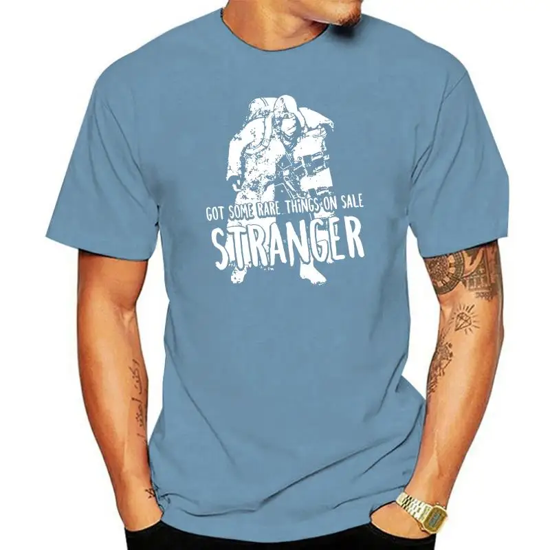 thumbnail image 1 of Conseguí algunas cosas raras en oferta, camiseta negra para hombre de Stranger, camiseta de estilo popular para hombre, camiseta superior, camisetas de color sólido, TALLA GRANDE, 1 of 5