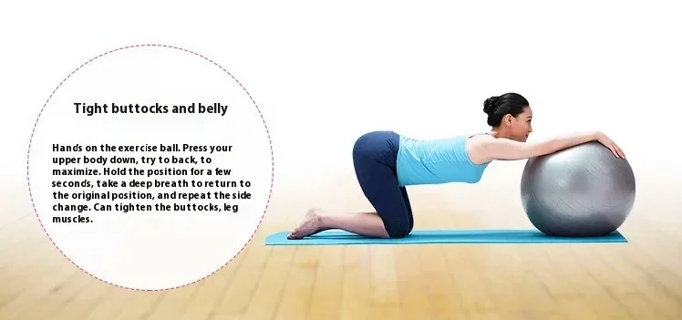 Description Picture 6 of item55/65/75cm Fitness Yoga Balance Ball Pregnant Women Rehabilitation Exercise Pilates Accessories Explosion-proof Yoga Core Ball