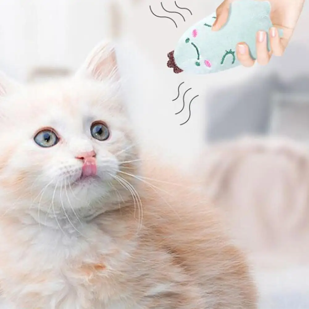 

NEW Pet Cat Mint Soft Plush Toy Bite-resistant Teeth Grinding Toys Pet Supplies For Teeth Cleaning