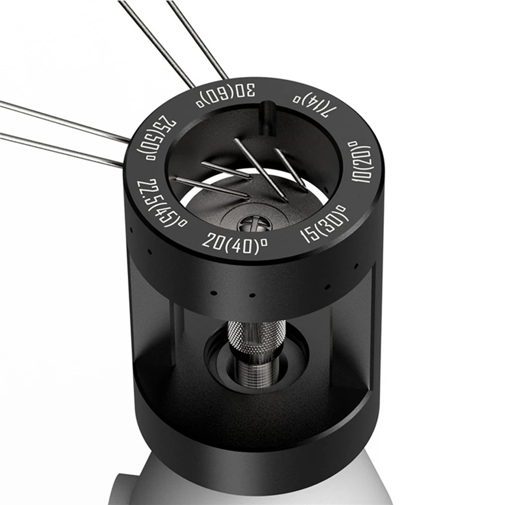Tungsten Electrode Sharpener Grinder Head TIG Welding Tool with Cut-Off Slots Multi-Angle 0.04"-1/8" with 5x25mm Diamond Wheels