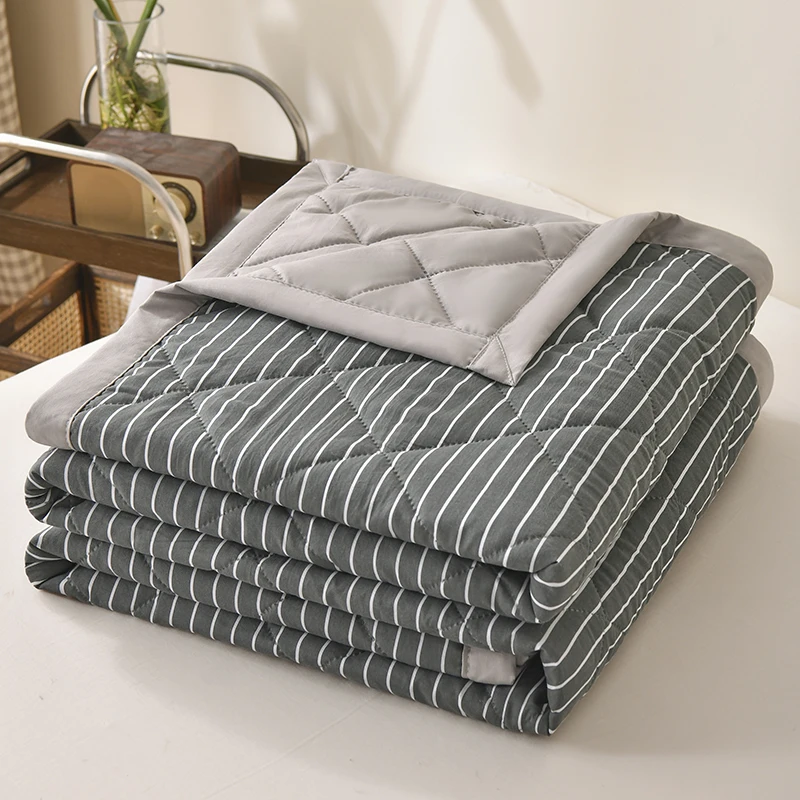 Summer Quilt Printed Checked Machine Washable