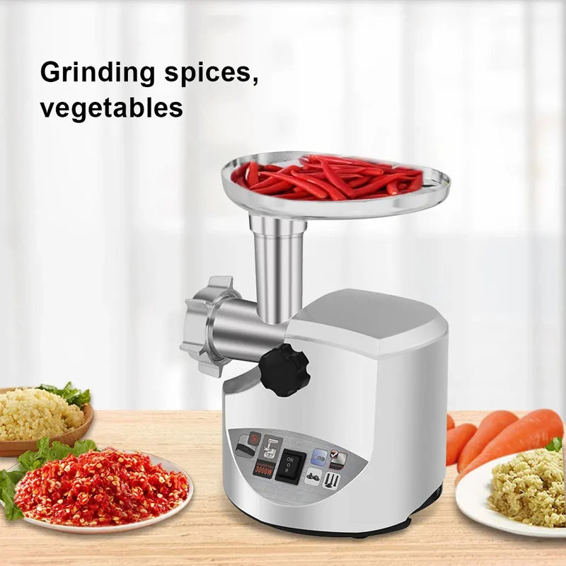 Commercial Meat Grinder Electric Meat Mincer  Heavy Duty Industrial Meat Mincer Machine 3 Grinding Plates 2