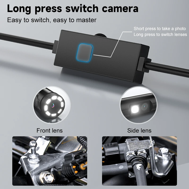 Type-C Endoscope Single Dual Camera Waterproof USB Probe 3in1 IOS Micro USB Car Inspection Borescope for iphone Android Phones 5