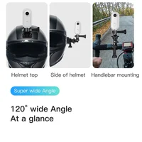 Экшн-камера 4K для велосипедного мотоциклетного шлема, крепление на руль с водонепроницаемым чехлом, спортивная камера 30 кадров в секунду для езды на велосипеде, ежедневная видеоблогов — изображение 5