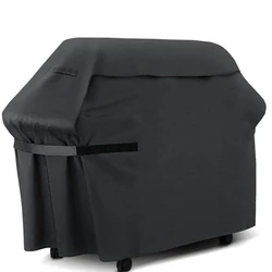 Premium Heavy - Duty Waterproof BBQ Grill Cover - Outdoor Rain & Dust Protection - 2pcs (Black)