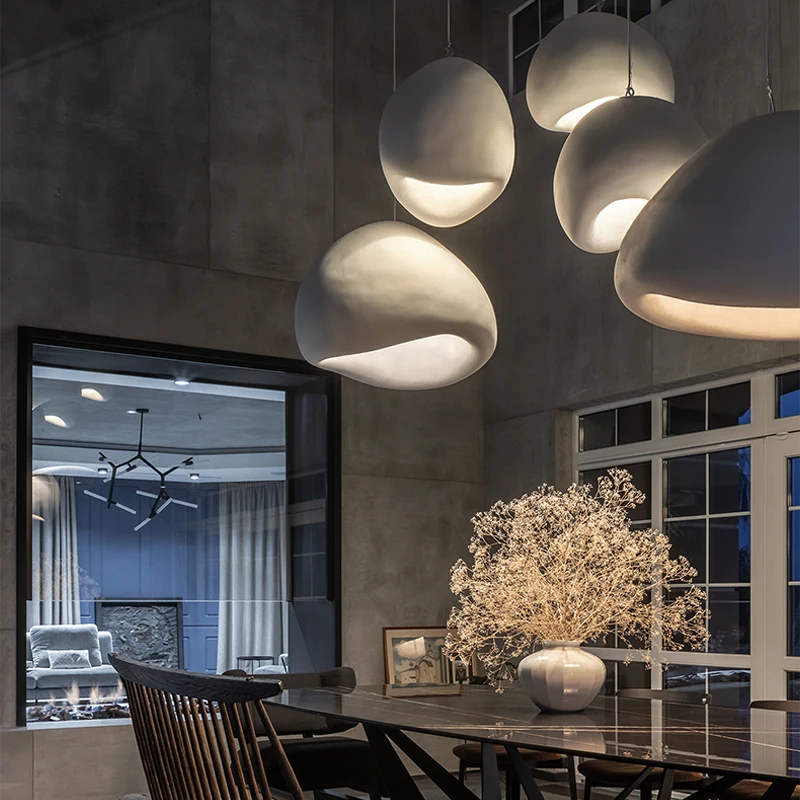 Nordic Wabi Sabi Ceiling Chandelier Lighting Living Dining Room Pendant Lights Lustre Bedroom Home Decor Hanging Lamps Fixtures 6