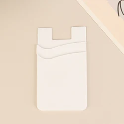 Silicone Stick - On Portable Phone Wallet and Card Holder (White)