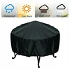 Fire Pit Cover Round Brazier Stove Cover Waterproof Windproof Sun Protection For Outdoor Garden Furniture Sets Muebles De Jardín 4