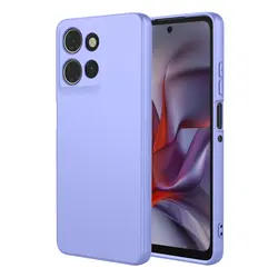 Liquid Silicone TPU Protective Phone Case - Flexible Bumper Cover - Motorola Moto G Play (2026) (PURPLE)