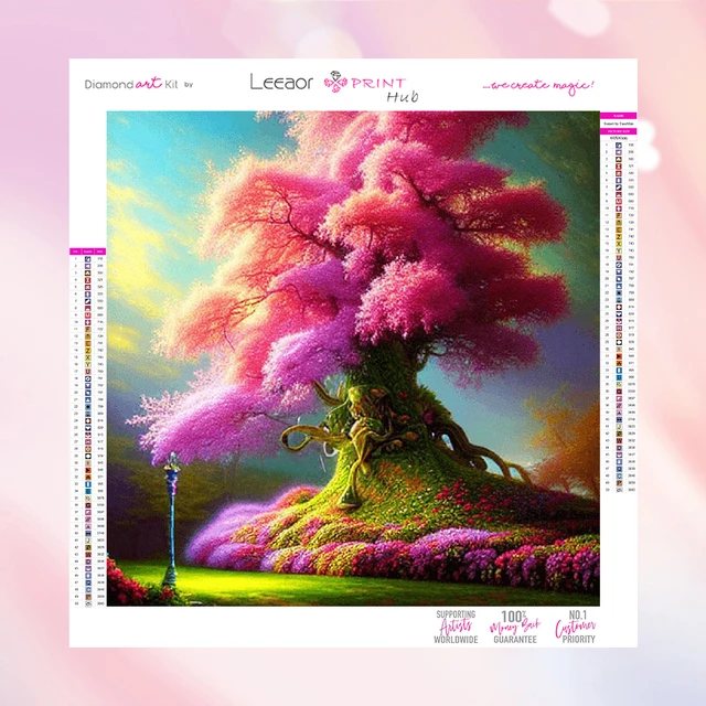 Landscape Diamond Painting Fantasy Pink Tree Rhinestone Mosaic Embroidery  Cross Stitch Diamond Painting Kits Home Decor Gifts - AliExpress