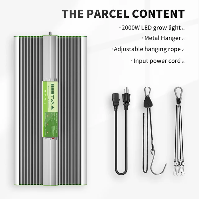 Bestva 4Pcs 2000W Teljes Spektrumú Fitolamp Növényekhez Lm281B Növekszik Led -Fény Vetőmag -Termelés Hidroponikus Üvegházhatású - Image 6