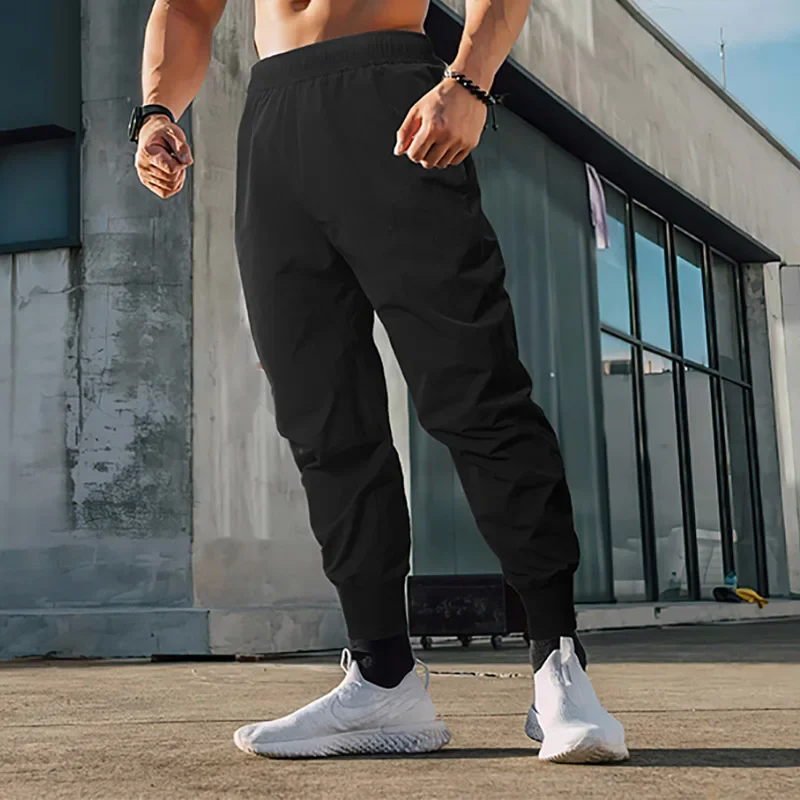 Fitness Trousers Summer Thin Colorful Sweatpants Men Loose-Fit Quick Dry Running Training Gym Pants Sportswear From China
