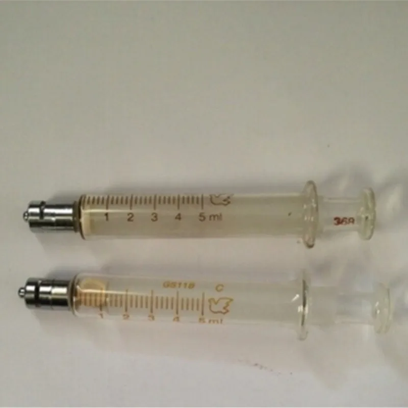 

1-100ml with Stainless Steel Lock Head Glass Syringes Injector Medical Vintage Reusable Laboratory Microscale