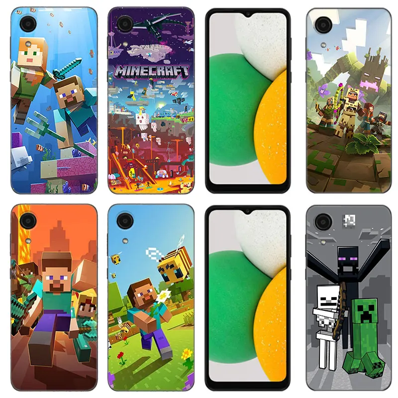 Coque De Téléphone Noire Pour Samsung, Game My World Mini, Galaxy A01, A03 Core, A04, A20 E, A02, A10, A21, A30, A50 S, A40, A41, Horizon, A8 Plus, A7