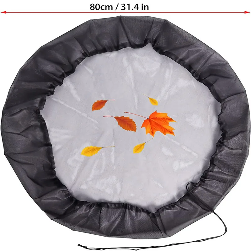 Rain Barrel Cover Mesh Cover Netting For Rain Barrels Water Collection Buckets Cover Water Tank Protection Lid Rain Collect Tool Garden Supplies