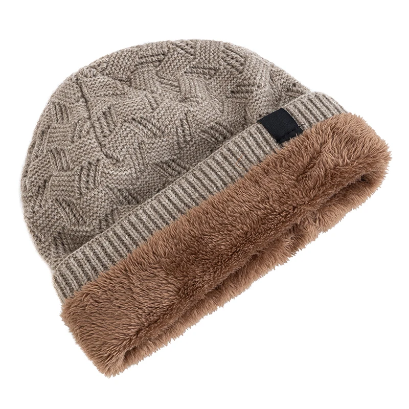 Hot Sale Unisex Winter Hats Fashion Beanie Hat Fleece Lined Warm Knitted Hats Men Women Ski Beanie Cap