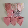 8 Pieces Baby Bibs Bandana Triangle Cotton Soft Infant Feeding Burp Cloth Newborn Teething Slaiva Towel Boy Girl Accessories 2