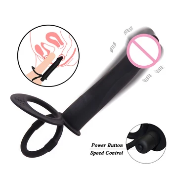 Dildo Peni Vibrator Double Penetration Sex Toys Anal Vaginal Butt Prostate Stimulation Couple Anal G Spot Massager Male Adult 18 2