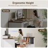 Farmhouse 69" Executive L Shaped Desk with Drawer, Home Office Desk with Charging Station, Corner Computer Desk 4