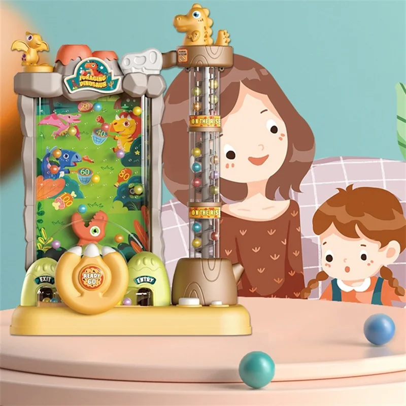 

Dinosaur Toys Electric Dino Ball Catcher Early Childhood Learning Education Parent Child Interactive Game Gifts For Kids Toys